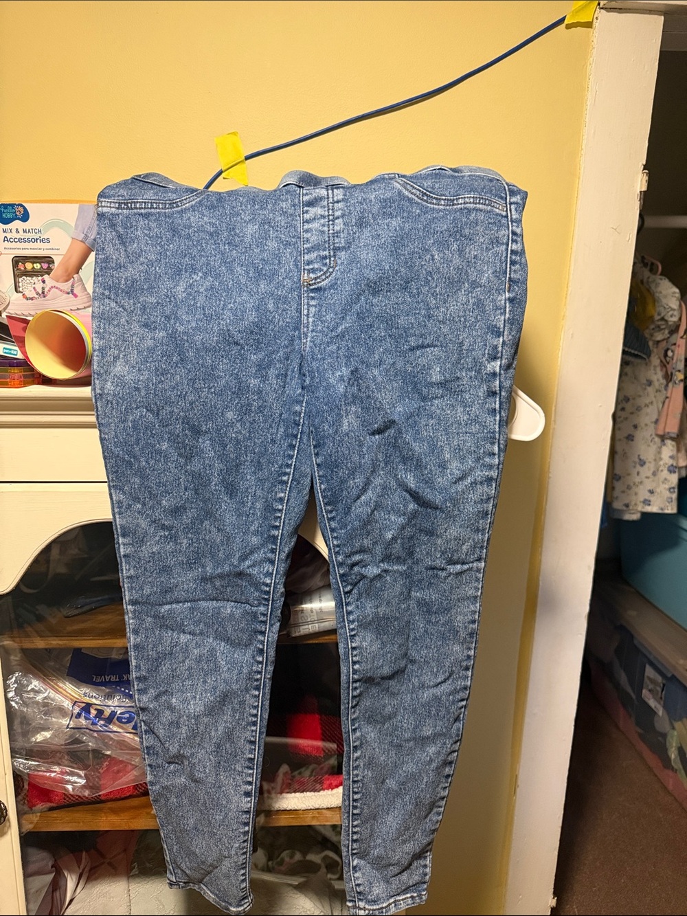 No Boundaries Blue Women’s Jeggings - Acid Wash